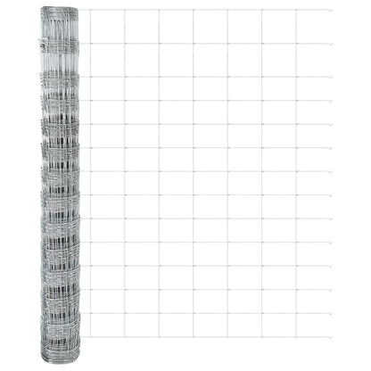 Welded Wire Fence with Spikes 25 x 1.4 m Galvanised Steel Mesh