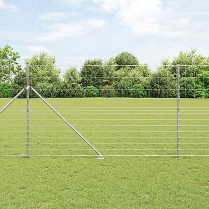 Welded Wire Fence with Spikes 25 x 1.5 m Galvanised Steel Mesh