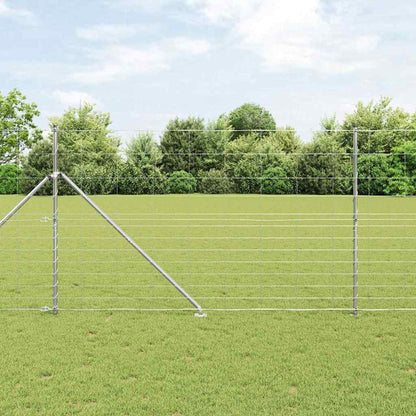 Welded Wire Fence with Spikes 25 x 1.5 m Galvanised Steel Mesh