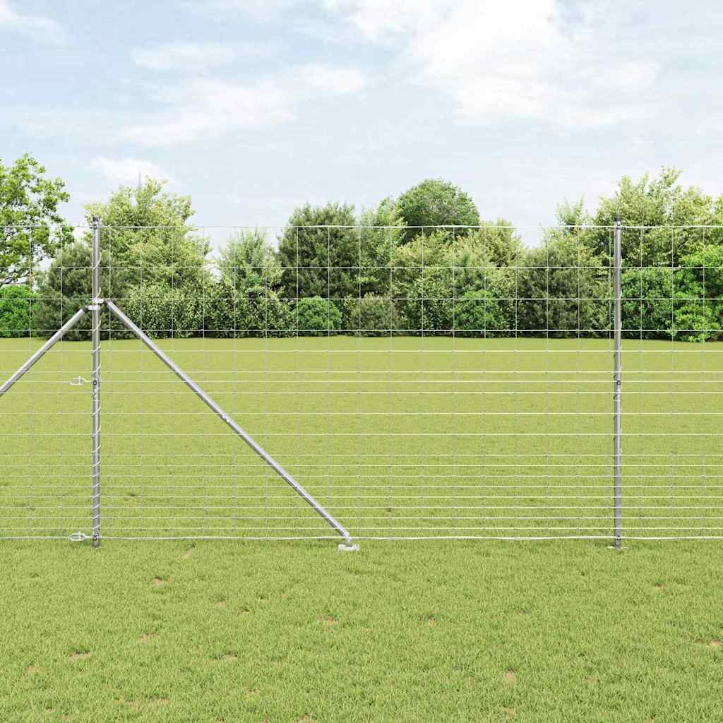 Welded Wire Fence with Spikes 25 x 1.5 m Galvanised Steel Mesh