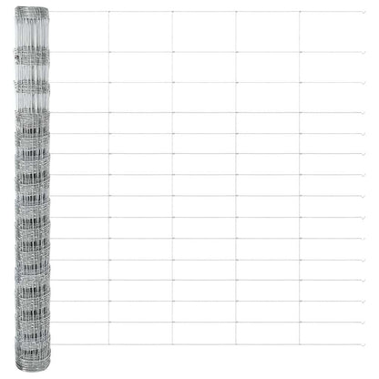 Welded Wire Fence with Spikes 25 x 1.6 m Galvanised Steel Mesh