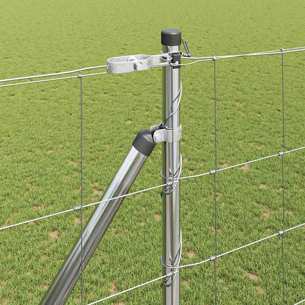 Welded Wire Fence with Spikes 25 x 1.6 m Galvanised Steel Mesh