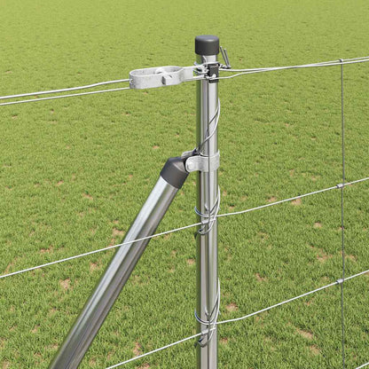 Welded Wire Fence with Spikes 25 x 1.6 m Galvanised Steel Mesh