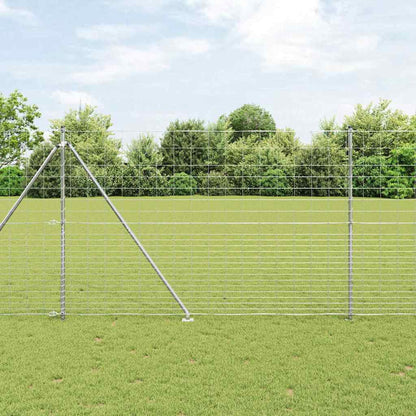 Welded Wire Fence with Spikes 25 x 1.6 m Galvanised Steel Mesh