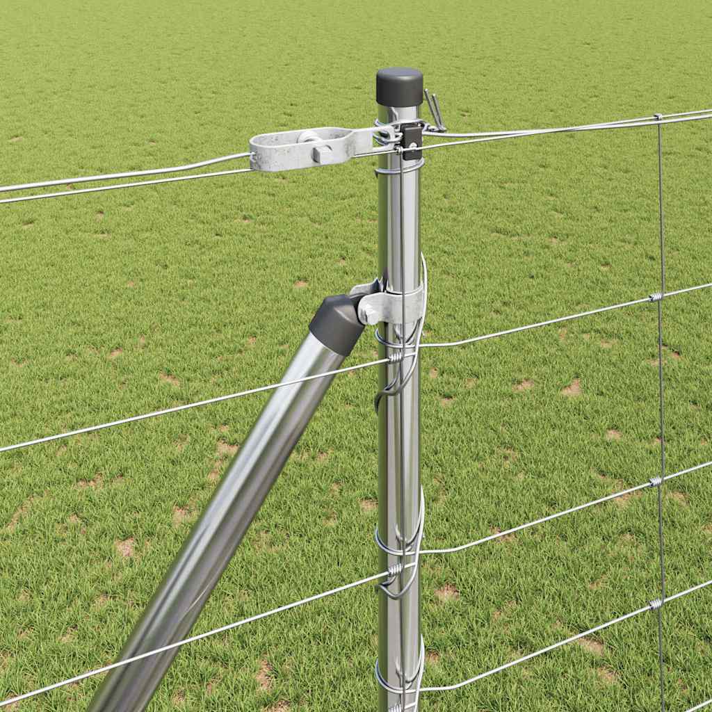 Welded Wire Fence with Spikes 25 x 1.6 m Galvanised Steel Mesh