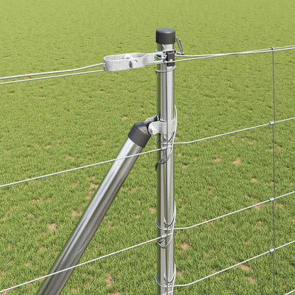 Welded Wire Fence with Spikes 25 x 1.6 m Galvanised Steel Mesh