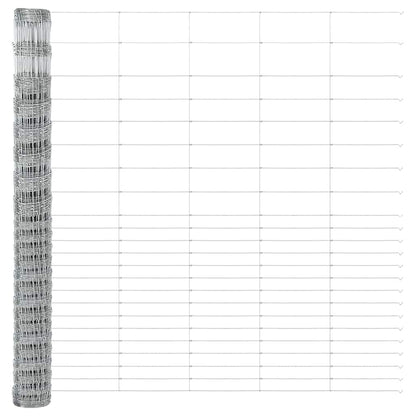 Welded Wire Fence with Spikes 25 x 1.6 m Galvanised Steel Mesh