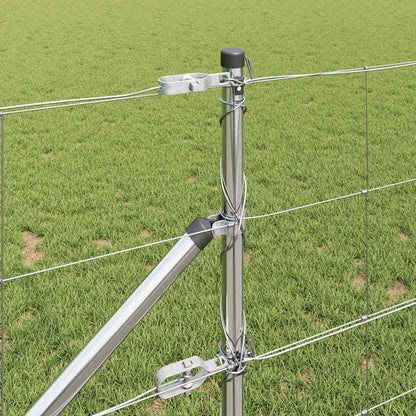 Welded Wire Fence with Spikes 50 x 0.8 m Galvanised Steel Mesh