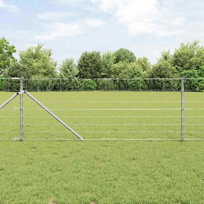 Welded Wire Fence with Spikes 50 x 0.8 m Galvanised Steel Mesh
