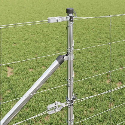 Welded Wire Fence with Spikes 50 x 0.8 m Galvanised Steel Mesh