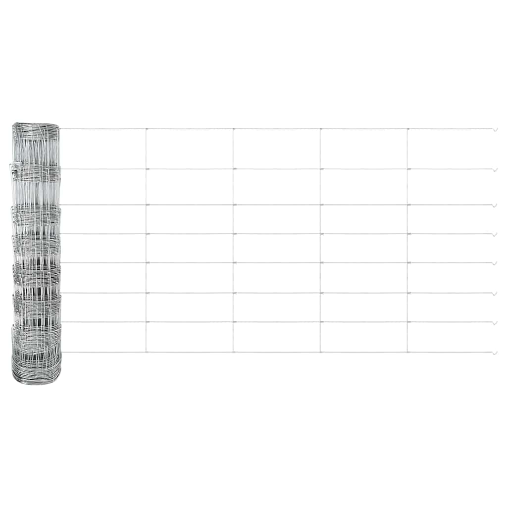 Welded Wire Fence with Spikes 50 x 0.8 m Galvanised Steel Mesh