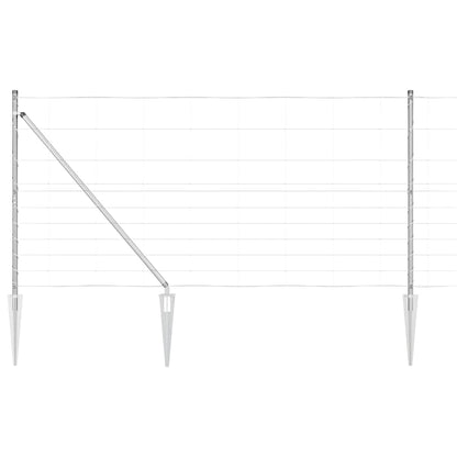 Welded Wire Fence with Spikes 50 x 1.2 m Galvanised Steel Mesh