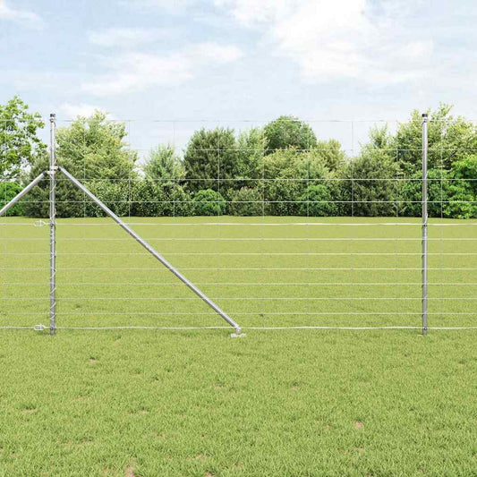 Welded Wire Fence with Spikes 50 x 1.4 m Galvanised Steel Mesh