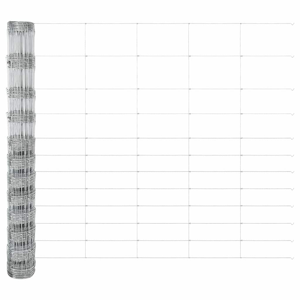 Welded Wire Fence with Spikes 50 x 1.4 m Galvanised Steel Mesh