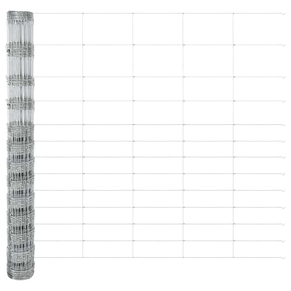 Welded Wire Fence with Spikes 50 x 1.5 m Galvanised Steel Mesh