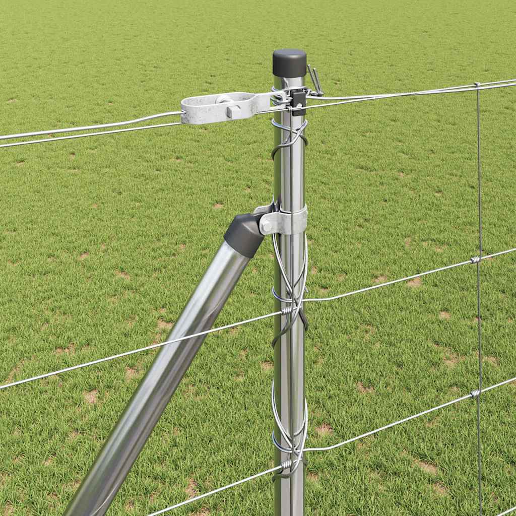 Welded Wire Fence with Spikes 50 x 1.6 m Galvanised Steel Mesh