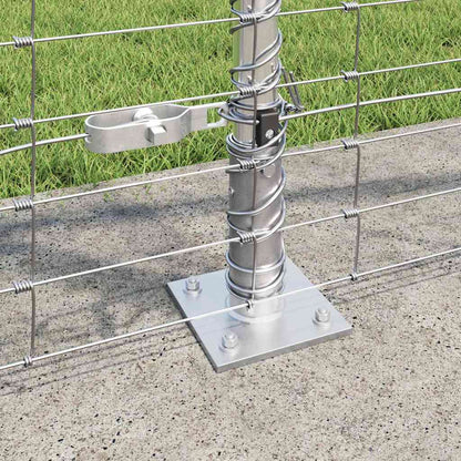 Welded Wire Fence with Concrete Base 25 x 1.2 m Silver Mesh