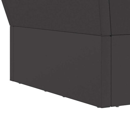 Fire Pit Black 40 x 40 x 35 cm Weathering Steel