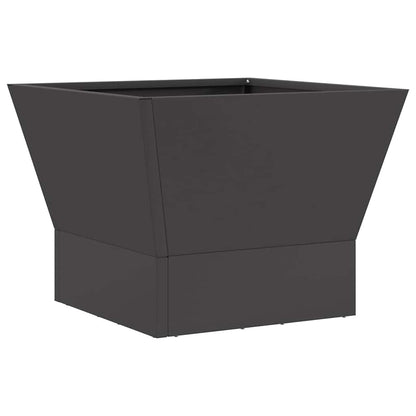 Fire Pit Black 40 x 40 x 35 cm Weathering Steel