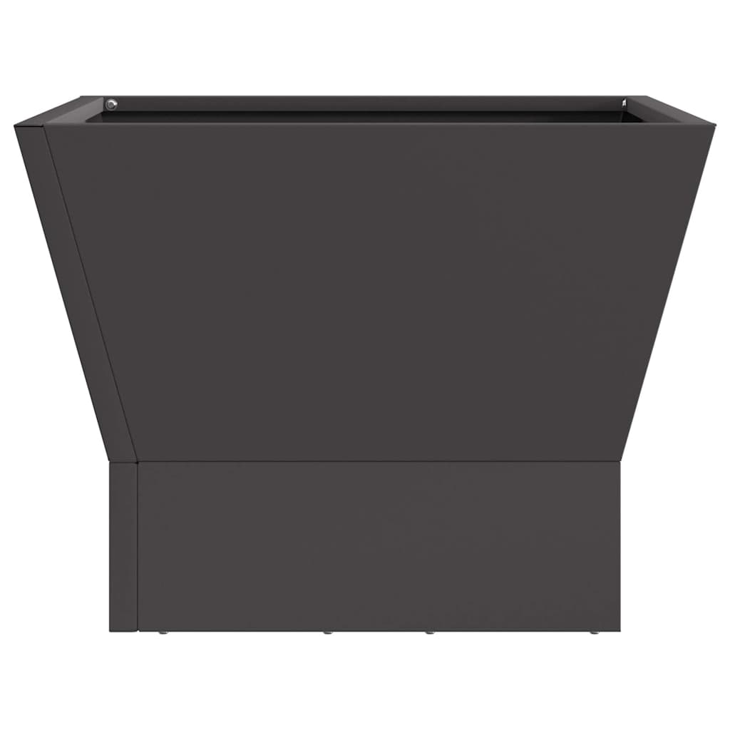 Fire Pit Black 40 x 40 x 35 cm Weathering Steel