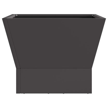 Fire Pit Black 40 x 40 x 35 cm Weathering Steel