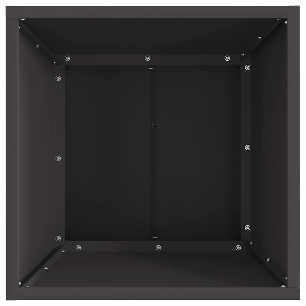 Fire Pit Black 40 x 40 x 35 cm Weathering Steel