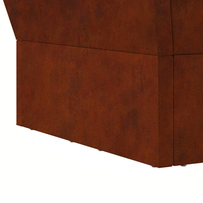Fire Pit Rusty 60 x 60 x 35 cm Weathering Steel