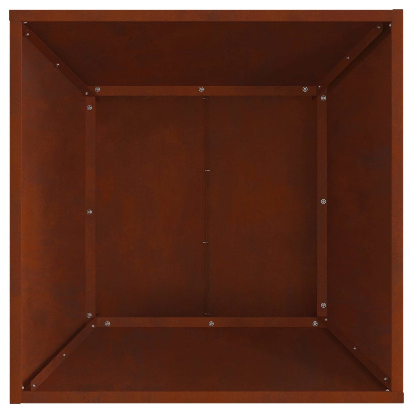 Fire Pit Rusty 60 x 60 x 35 cm Weathering Steel