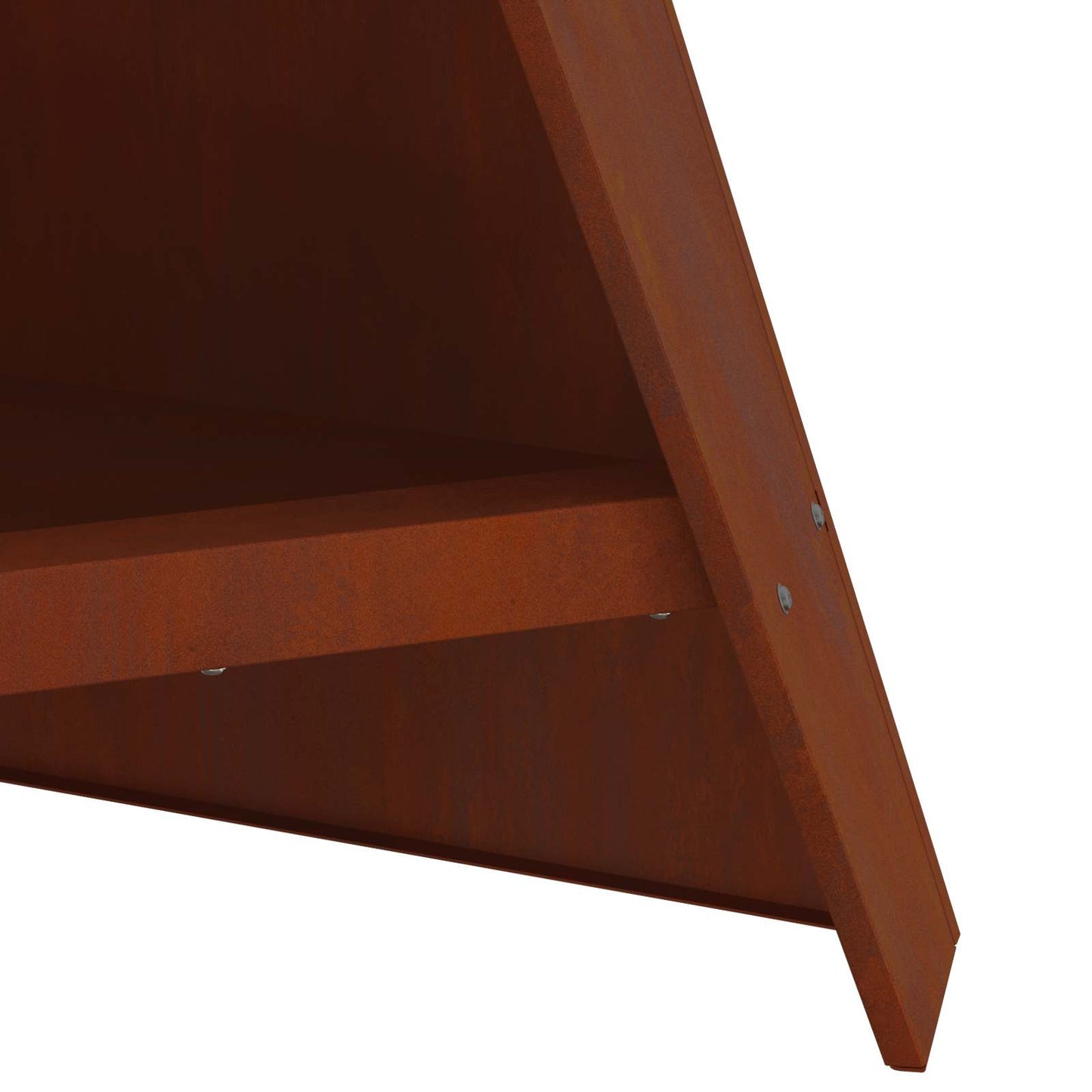 Fire Pit Rusty 58 x 40 x 100 cm Weathering Steel