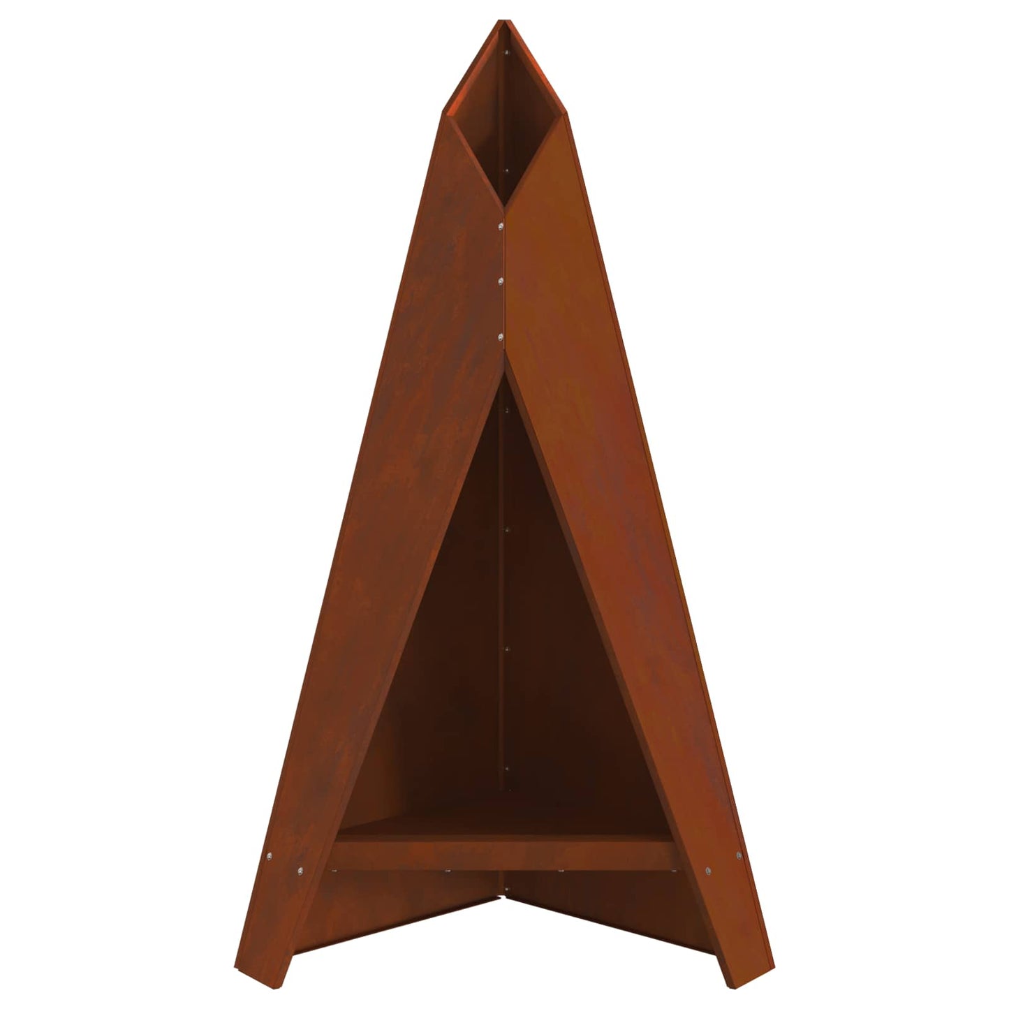 Fire Pit Rusty 58 x 40 x 100 cm Weathering Steel