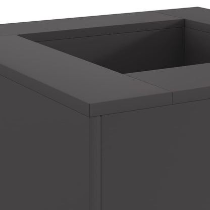 Fire Bowl Black 60 x 60 x 30 cm Weathering Steel