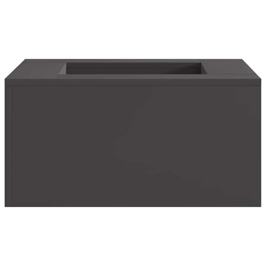 Fire Bowl Black 60 x 60 x 30 cm Weathering Steel