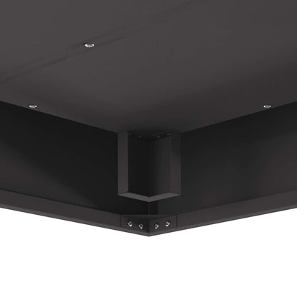 Fire Pit Black 80 x 80 x 40 cm Weathering Steel