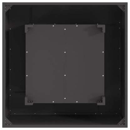 Fire Pit Black 80 x 80 x 40 cm Weathering Steel
