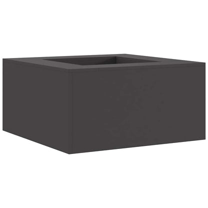 Fire Pit Black 80 x 80 x 40 cm Weathering Steel