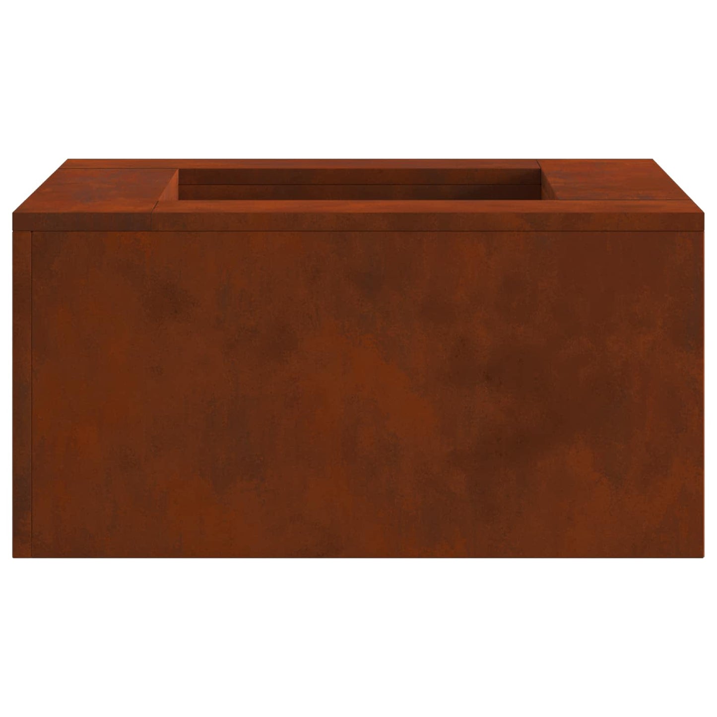 Fire Pit Rusty 80 x 80 x 40 cm Weathering Steel