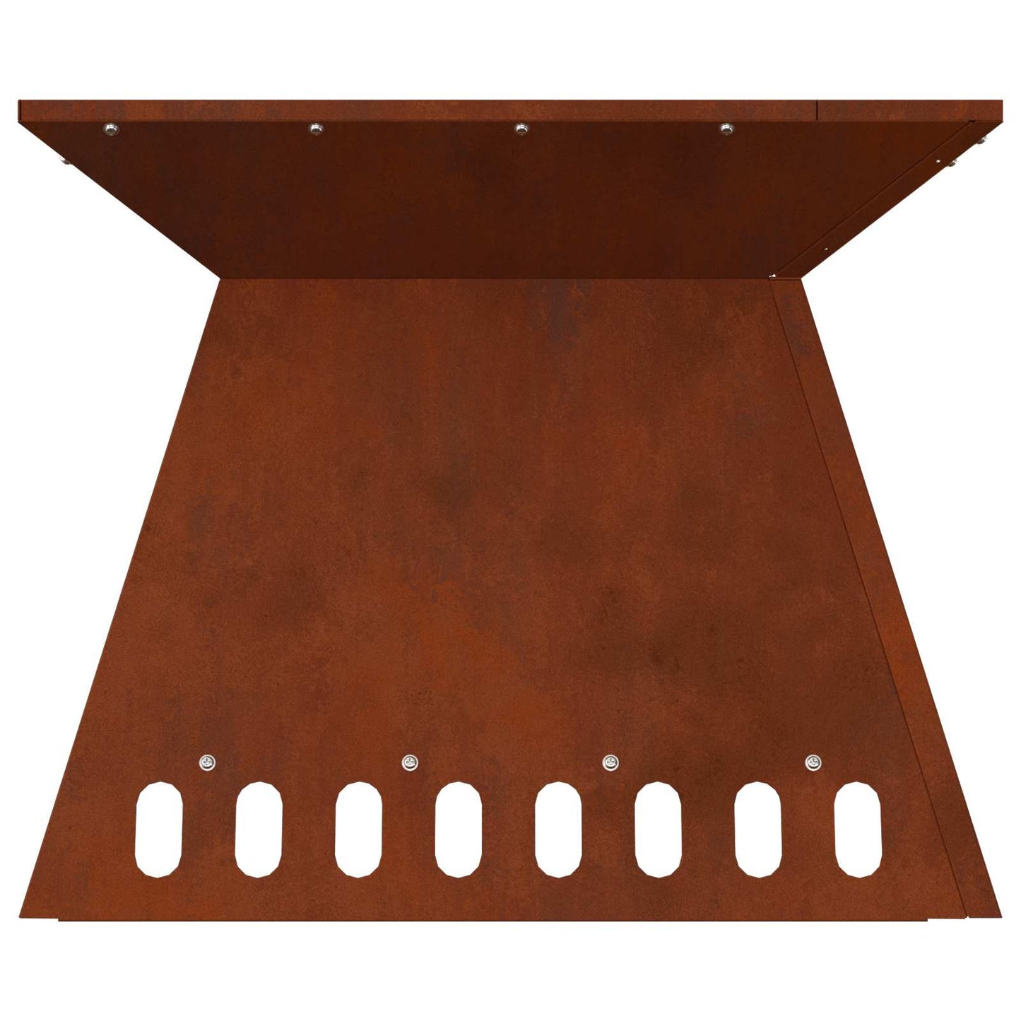Fire Pit Rusty 48 x 48 x 40 cm Weathering Steel