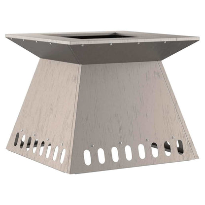 Fire Pit Rusty 48 x 48 x 40 cm Weathering Steel