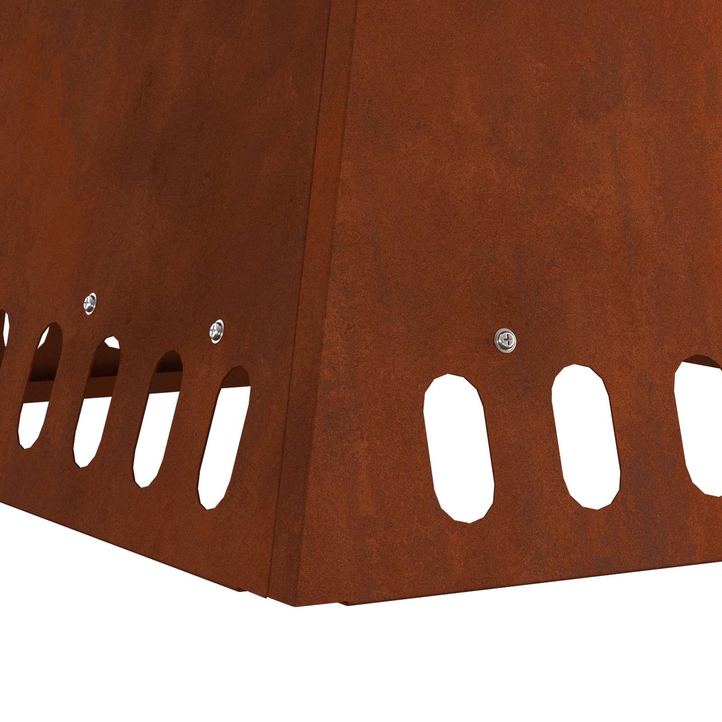 Fire Pit Rusty 60 x 60 x 50 cm Weathering Steel