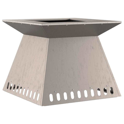 Fire Pit Rusty 60 x 60 x 50 cm Weathering Steel