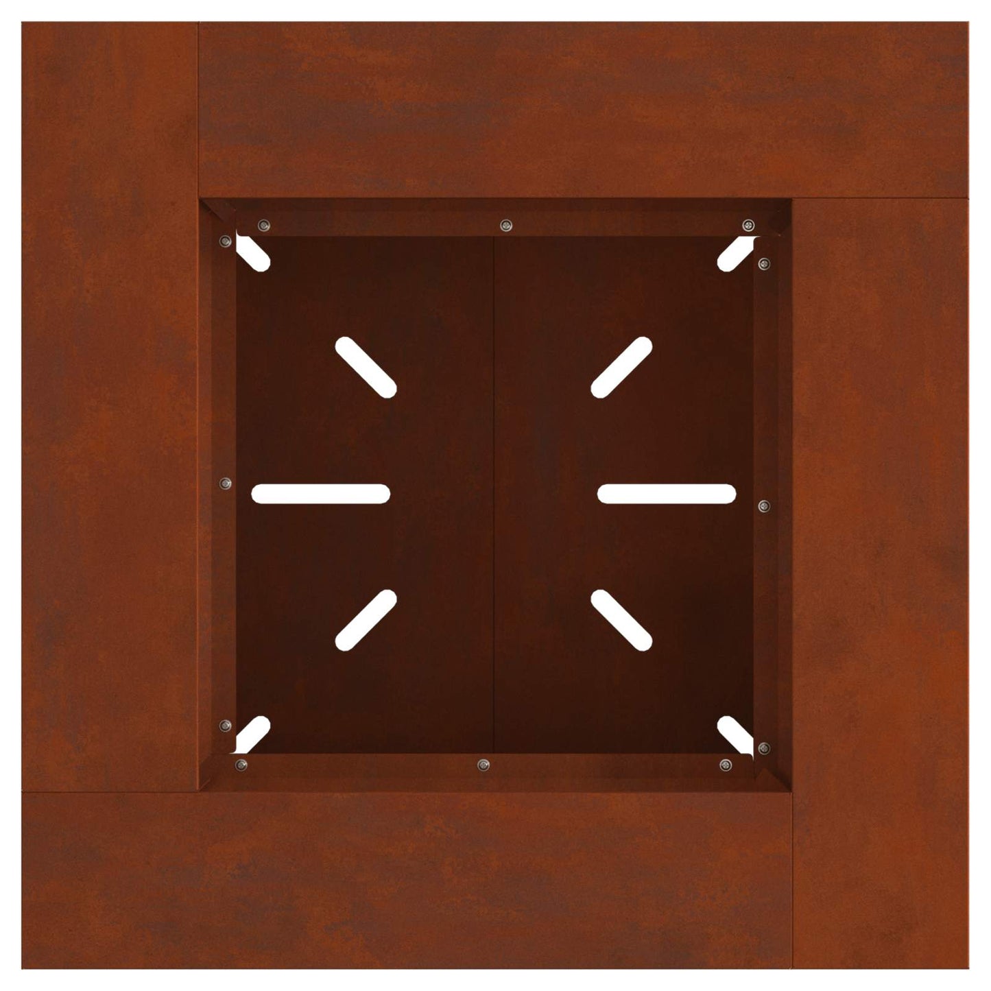 Fire Pit Rusty 60 x 60 x 50 cm Weathering Steel