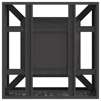 Fire Pit Black 60 x 60 x 30 cm Weathering Steel