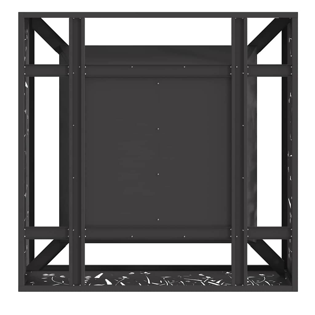 Fire Pit Black 80 x 80 x 30 cm Weathering Steel
