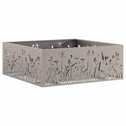 Fire Pit Rusty 80 x 80 x 30 cm Weathering Steel