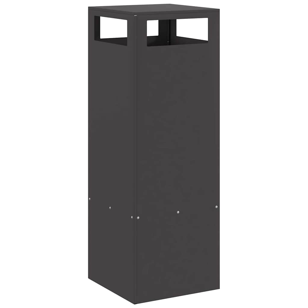 Fire Pit Black 35 x 35 x 100 cm Weathering Steel