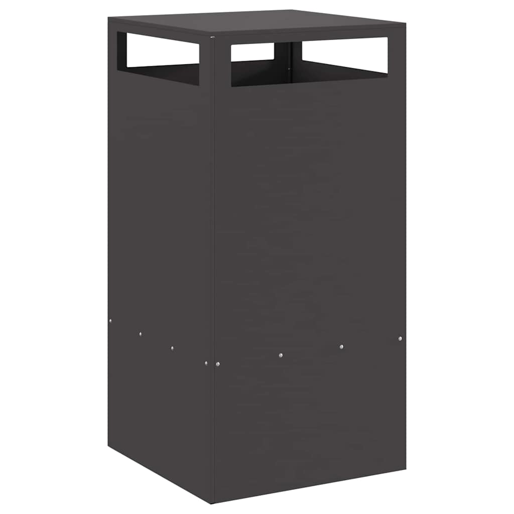 Fire Pit Black 50 x 50 x 100 cm Weathering Steel