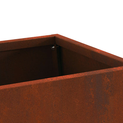 Fire Pit Rusty 60 x 35 x 100 cm Weathering Steel