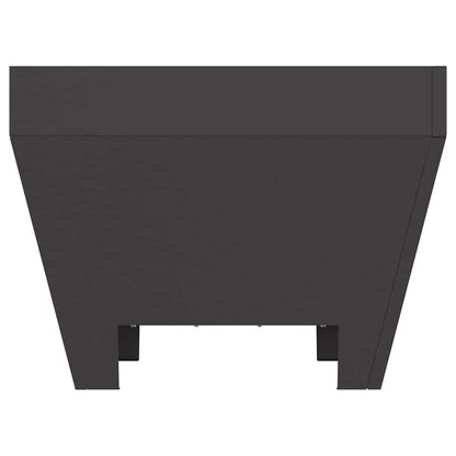 Fire Pit Black 50 x 50 x 38 cm Weathering Steel