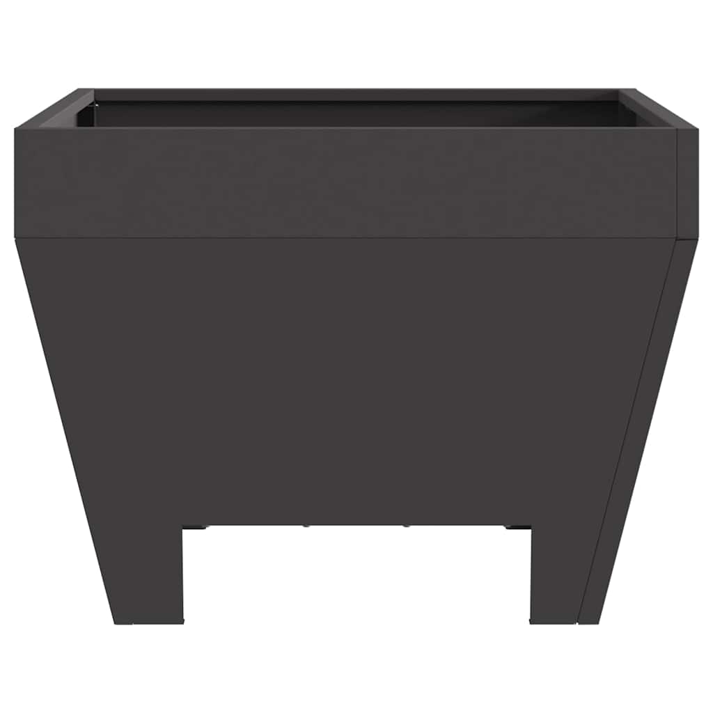 Fire Pit Black 50 x 50 x 38 cm Weathering Steel