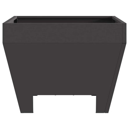 Fire Pit Black 50 x 50 x 38 cm Weathering Steel